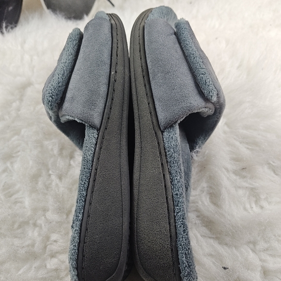 Vionic Darby Adjustable Strap Fuzzy Orthotic Slippers Slides Gray Women’s Sz 8 - Picture 9 of 11